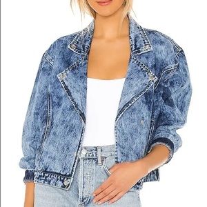 Tie dye denim jacket